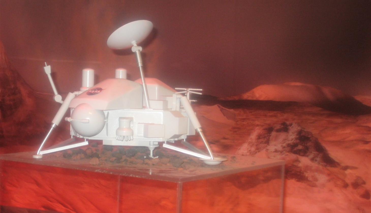 Space Probe Model on Mars