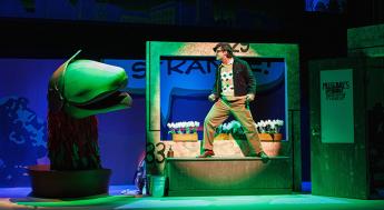 LAMC Theater Students performing Little Shop of Horrors on stage