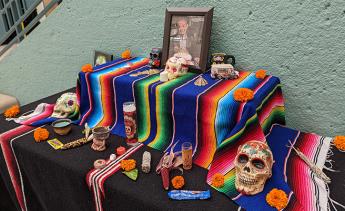 Dia De Los Muertos Altar made at Mecha's Altar Making Workshop